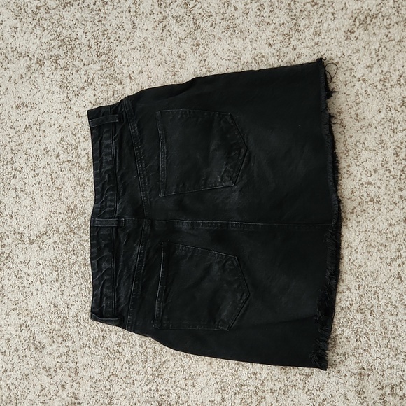 High Waisted Jean Skirt - Picture 2 of 3